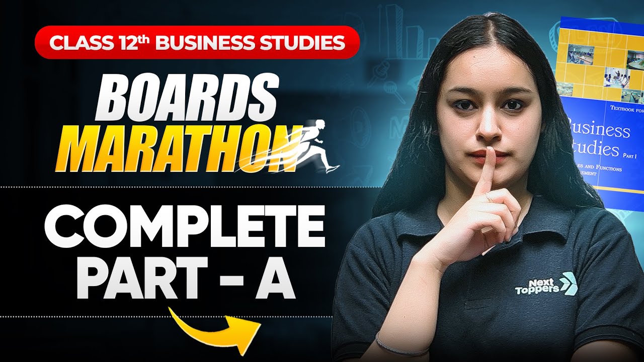 🔴 LIVE: Class 12th Business Studies Part A Complete Revision | Board Exam 2024-25