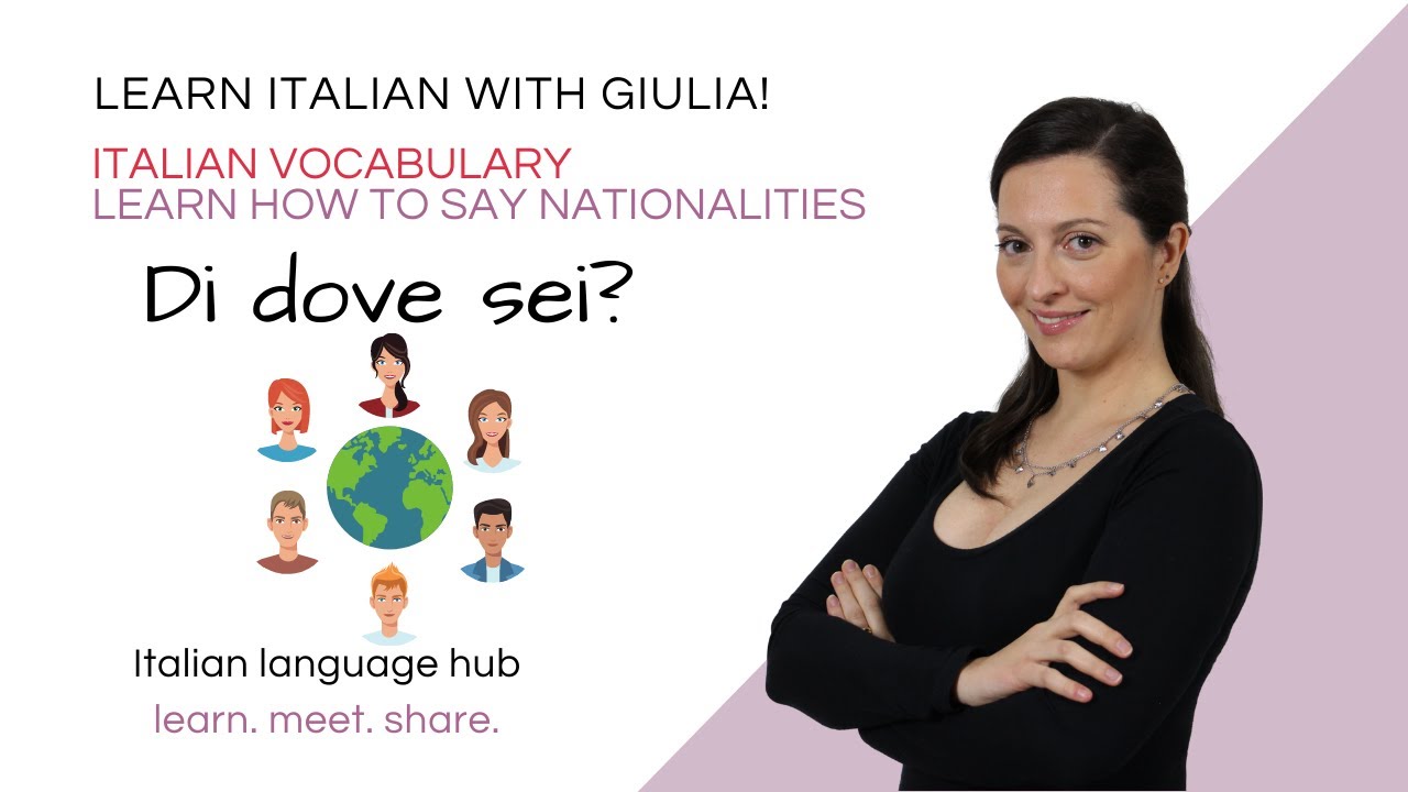 Where are you from? Learn Italian Adjectives of Nationality #learnitalian