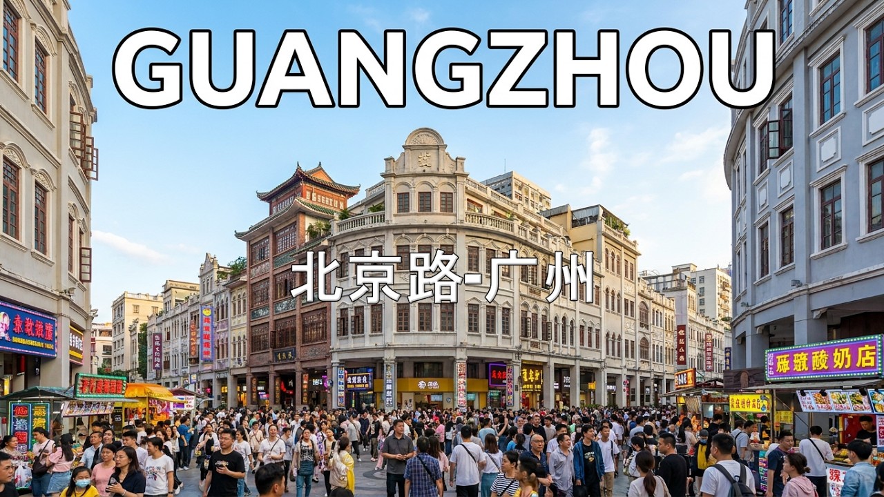 广州北京路步行街 Guangzhou Beijing Road Pedestrian Stree Walking Tour