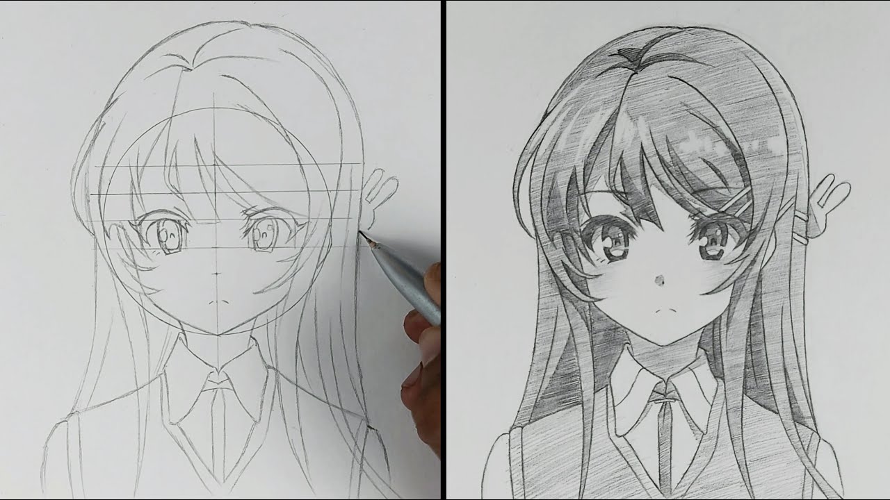 How To Draw Sakurajima Mai With Ease ! | ss_art1