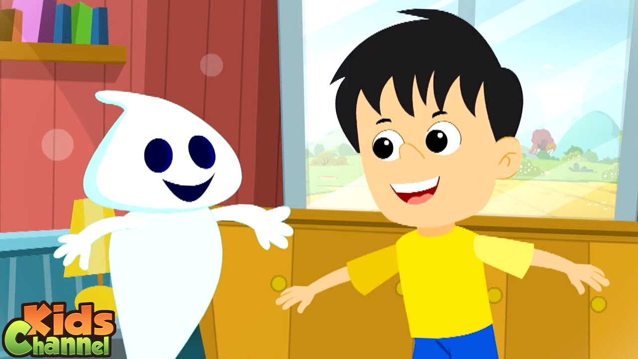 Fantasma travesso | Jardim da infância | Desenhos animados de halloween | Musica infantil