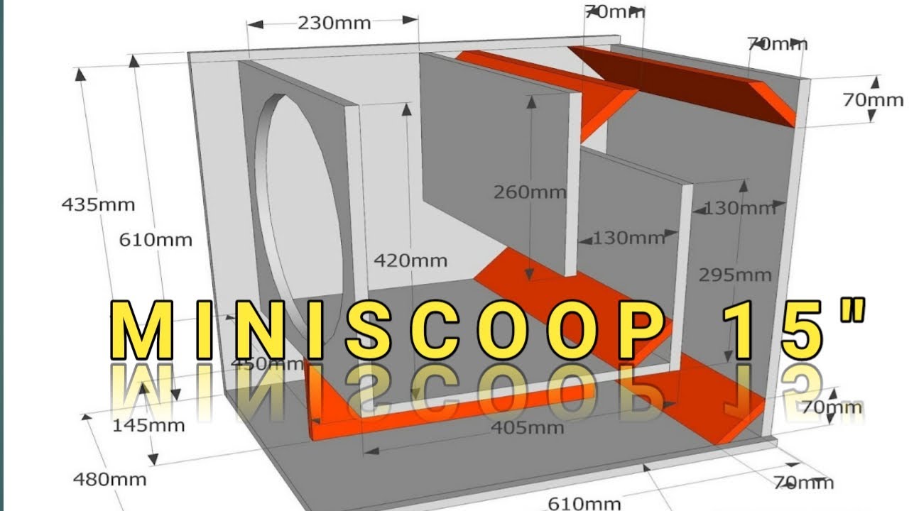 🔴Box Subwoofer Miniscoop 15 inch