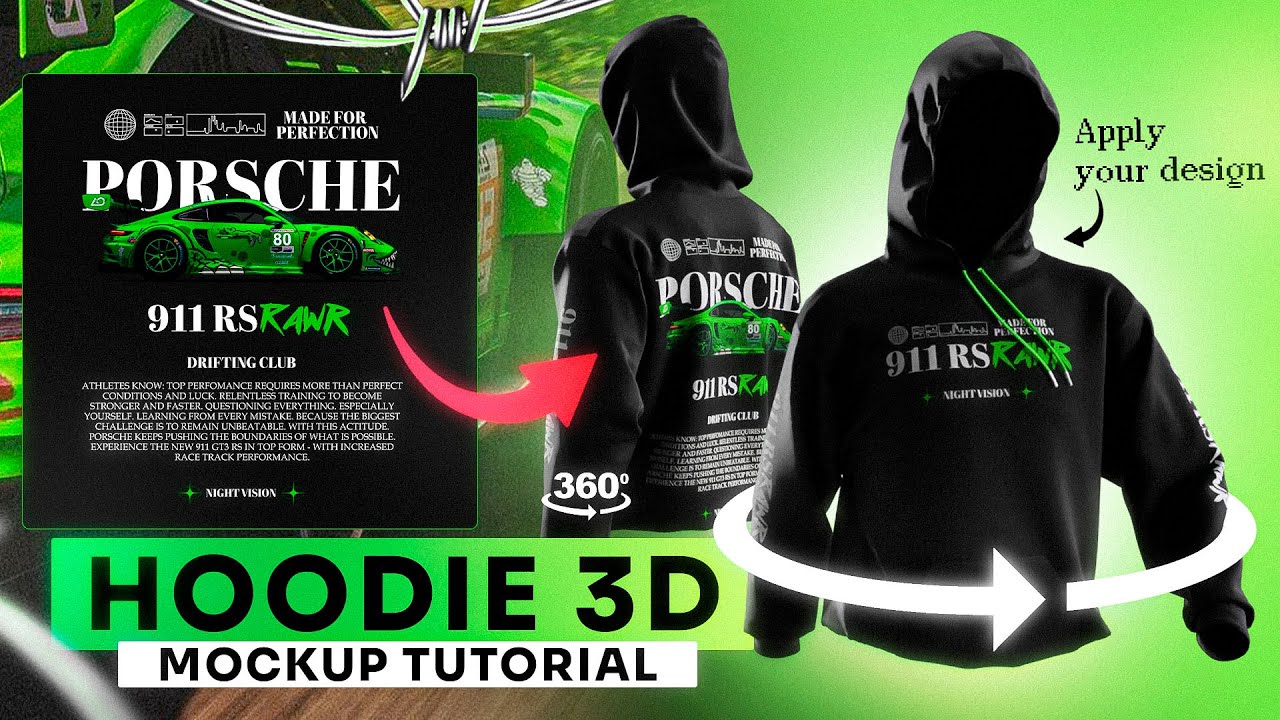 How to Make a 3D Hoodie Mockup | FULL TUTORIAL