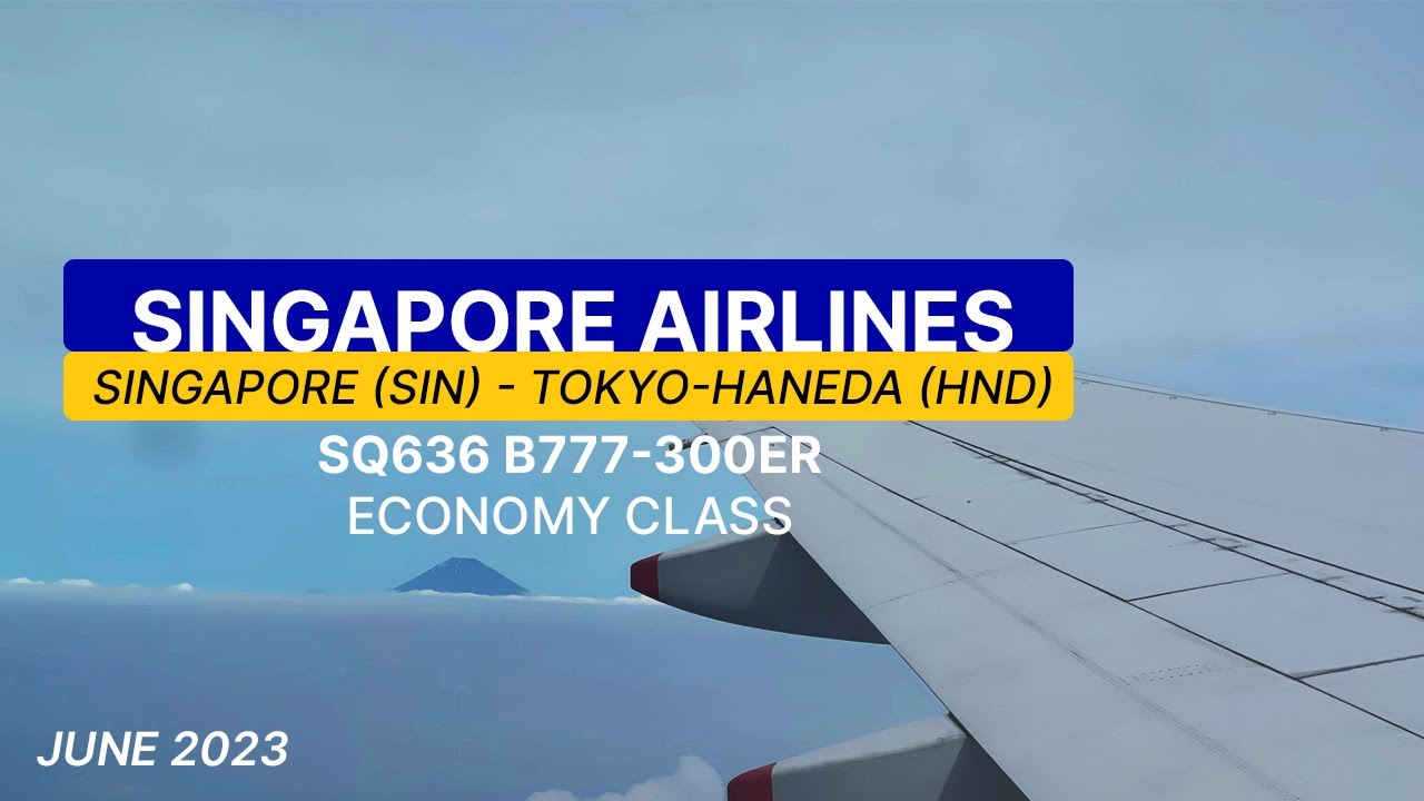 SINGAPORE AIRLINES: Red eye to magnificent Japan | SQ636 SIN-HND | Economy Class | Trip Report