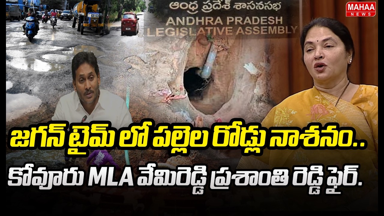 కొవ్వూరు లో డ్రైనేజీ సమస్యలు  అధ్యక్షా | vemireddy prashanthi reddy speech in ap assembly