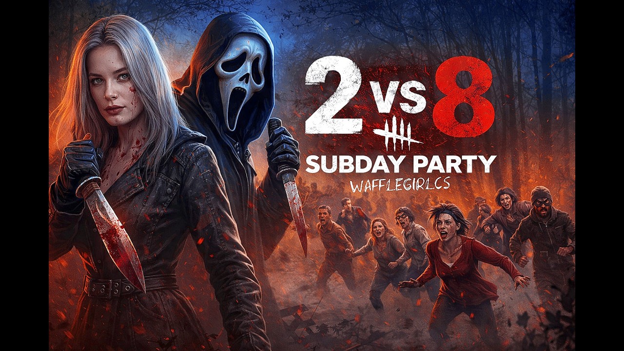Вафля в Dead by Daylight| 2 VS 8 - Subday Party🧇 #deadbydaylight #intothefog #girl #cute #begginer