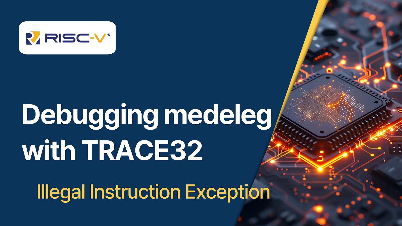 [RISC-V] Illegal Instruction Exception | medeleg Trap Debugging with TRACE32