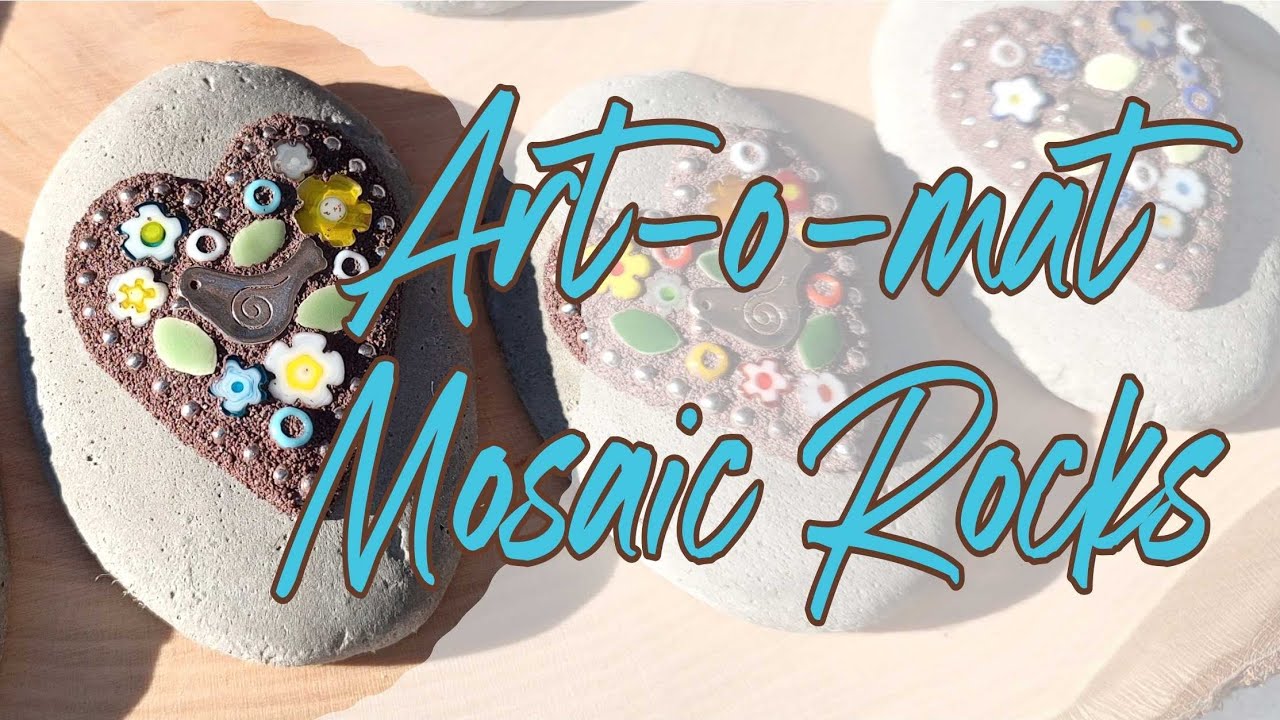 ✨ Art-o-mat Mosaic Rocks ✨ - Mosaic Nature Art 
