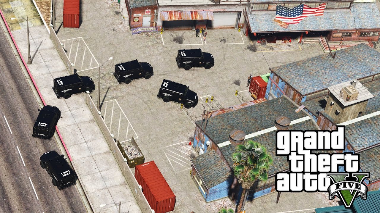 GTA 5 - MASSIVE SWAT RAID! (Lost MC Motorcycle Camp) GTA 5 LSPDFR SWAT Patrol Episode #32