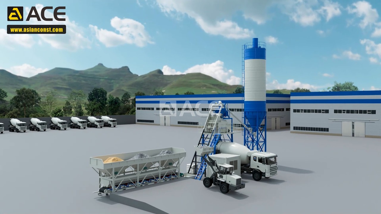 How A Hopper Lift Batching Plant Works (Latest Animation)