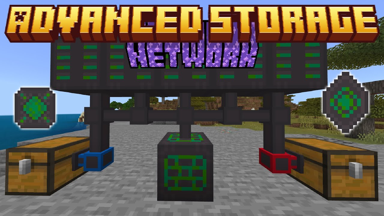Бесплатное дополнение Advanced Storage Network (MCPE) Bedrock Edition