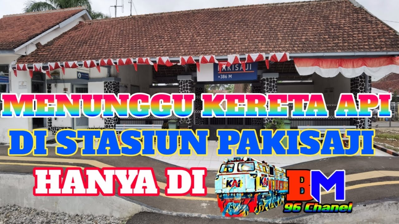 KA PARCEL TENGAH MELINTAS LANGSUNG DI STASIUN PAKISAJI