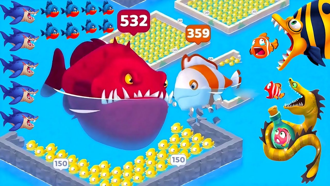 Fishdom 🐟 Monster Shark Extreme Attack 🔥 Fish Rescue from Monster Shark 🦈 Fishdom Ads Level 331