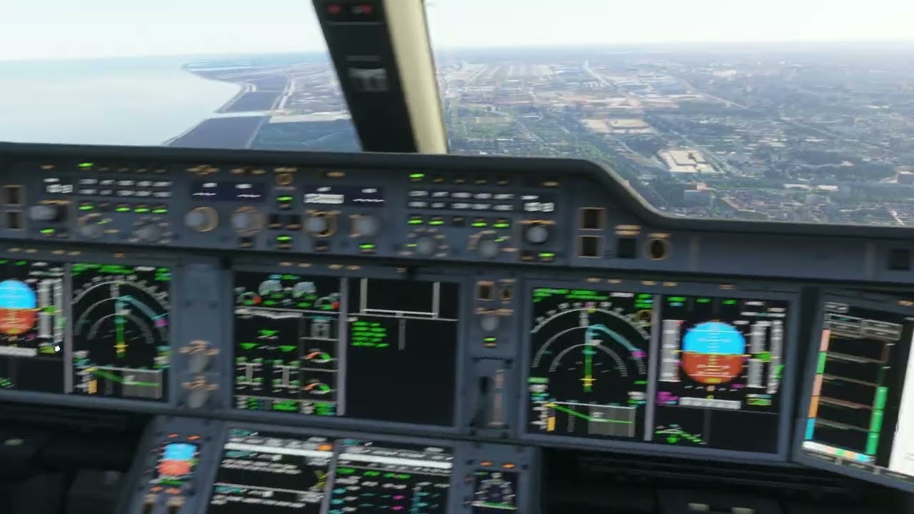 [FS2024] Inibuild Airbus A350 China Eastern smooth landing in Shanghai ZSPD