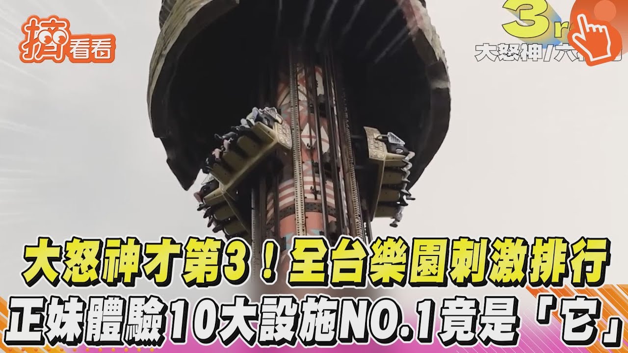 大怒神才第3！全台樂園刺激排行 正妹體驗10大設施NO.1竟是「它」｜TVBS新聞｜擠看看