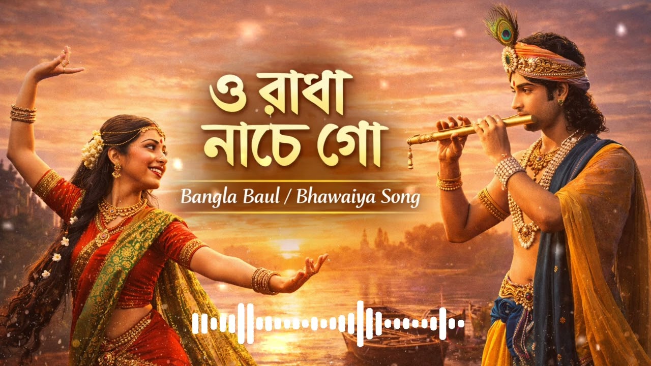 ও রাধা নাচে গো 🌸✨️ | Oh Radha Nache Go | Bangla Radhakrishnan Lyrics kirton Song 