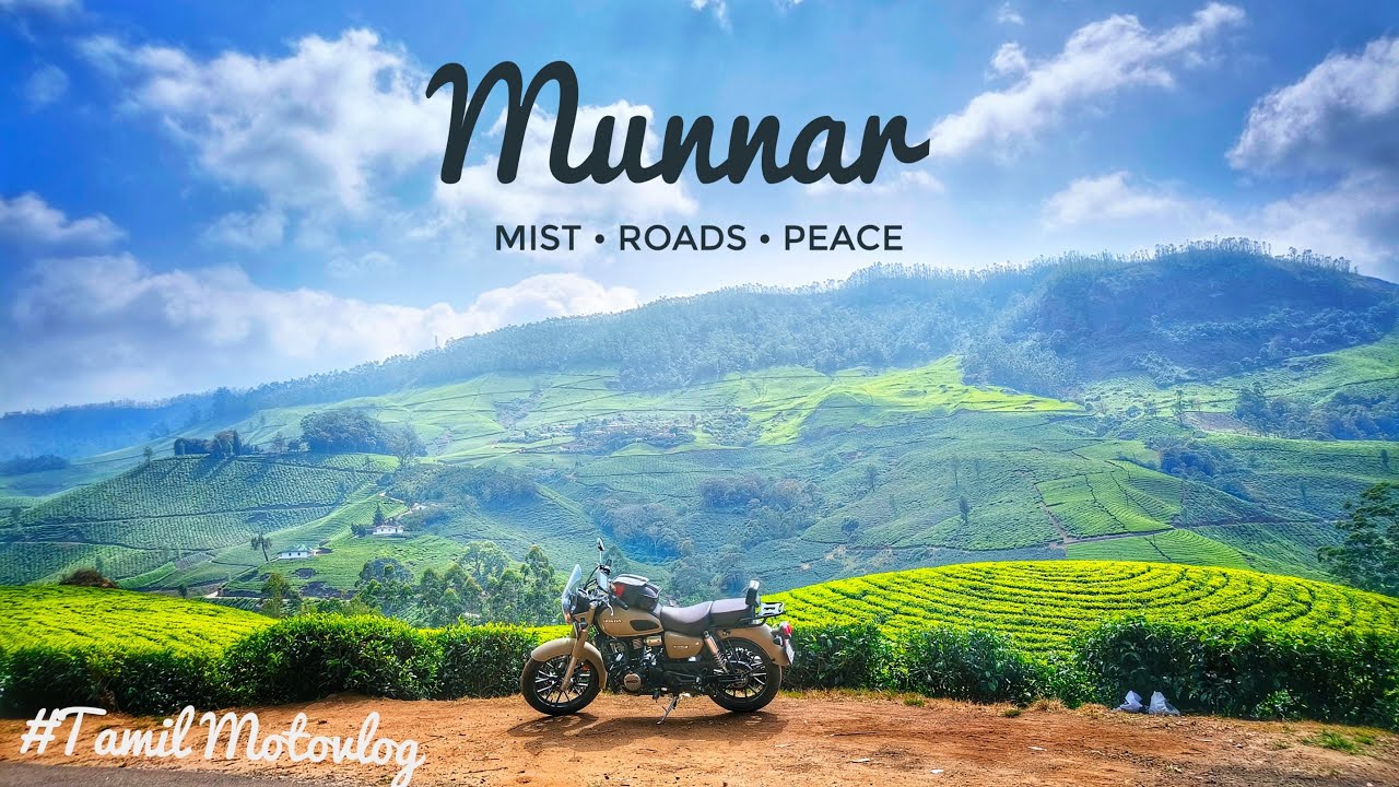Munnar - The Serene Green Lush 🌿 | Solo Bike Ride | Tamil