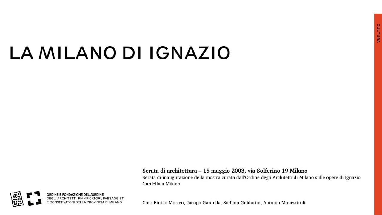 La Milano di Ignazio | 15 maggio 2003
