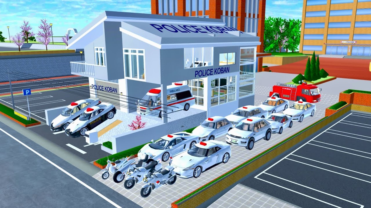 New Modern Koban Police Station | All 3D Patrol Cars, Ambulance & Fire Truck Showcase 275