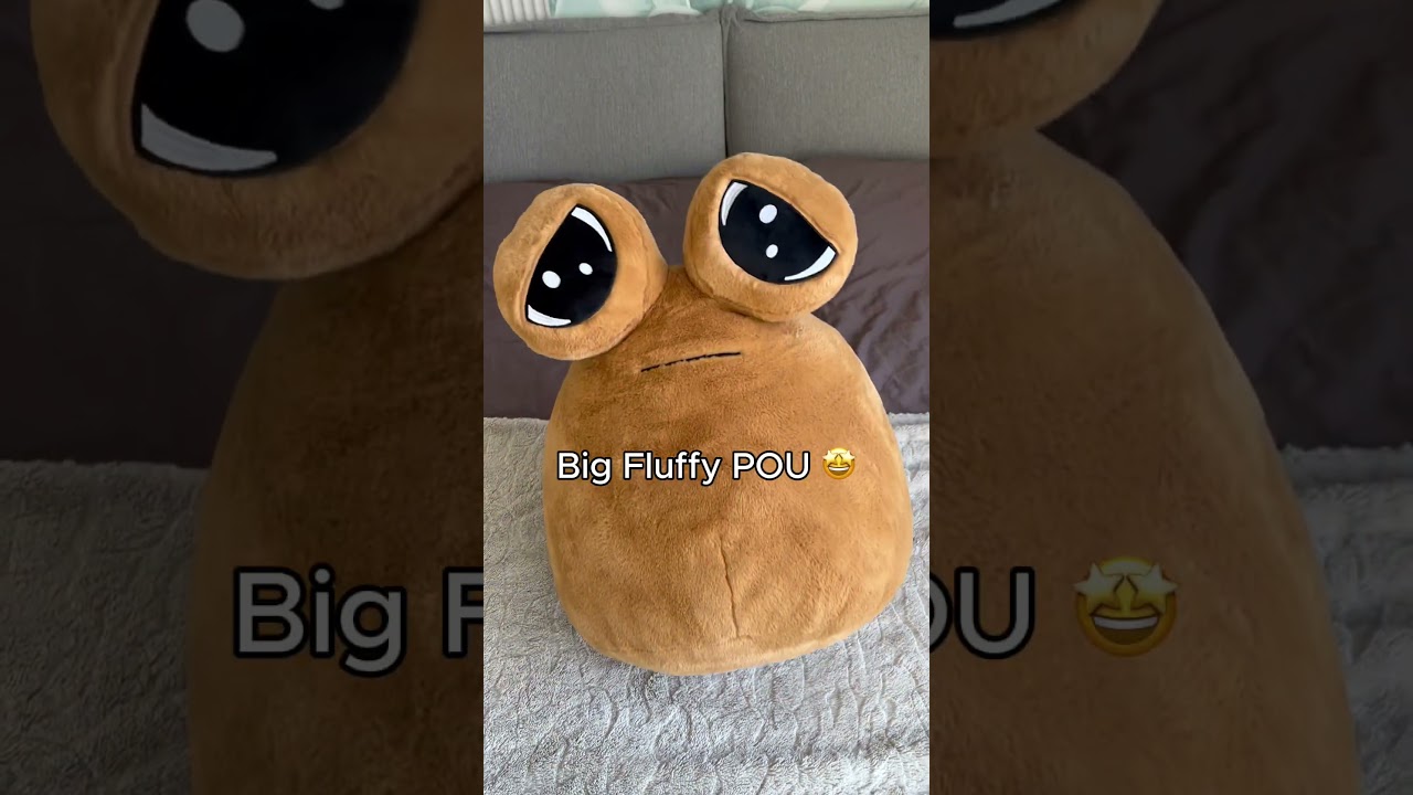 Большой пушистый POU 🤩 Ссылка в био! #bigfluffypou #плюшевые #плюшевыеигрушки #подарок #мягкий #у...