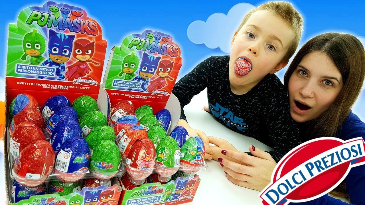 Uova Di Ciocolato Pj Masks Dolci Preziosi: Super Sorprese Con I Super Pigiamini