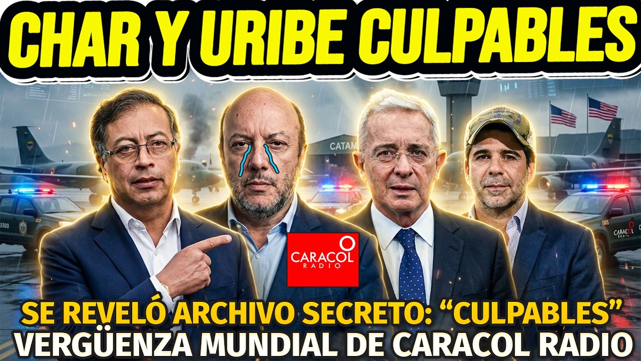 CHAR Y URIBE CULPABLES: DOCUMENTO SECRETO LO REVELÓ. OSO MUNDIAL DE CARACOL RADIO. Petro los calló 😱