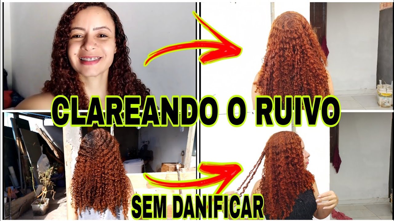 COMO CLAREAR RUIVO COM CREMADA/CREMEZADA  #ruivas #descolora&ccedil;&atilde;o #beautycolor