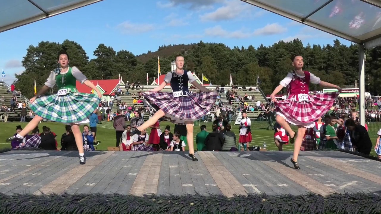 Flora MacDonald's Fancy Highland Dance competition during the 2019 Braemar Gathering Highland Games