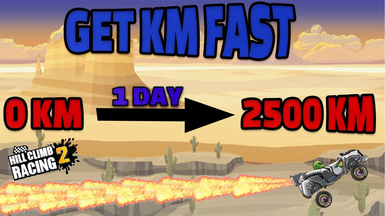 🤯🚀THE BEST WAY to get KILOMETRES in Hill Climb Racing 2