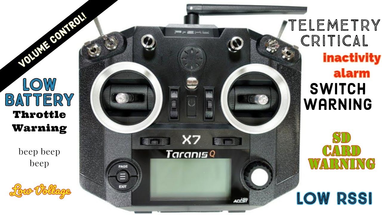 Control Your Taranis Volume - On A Switch - Frsky QX7