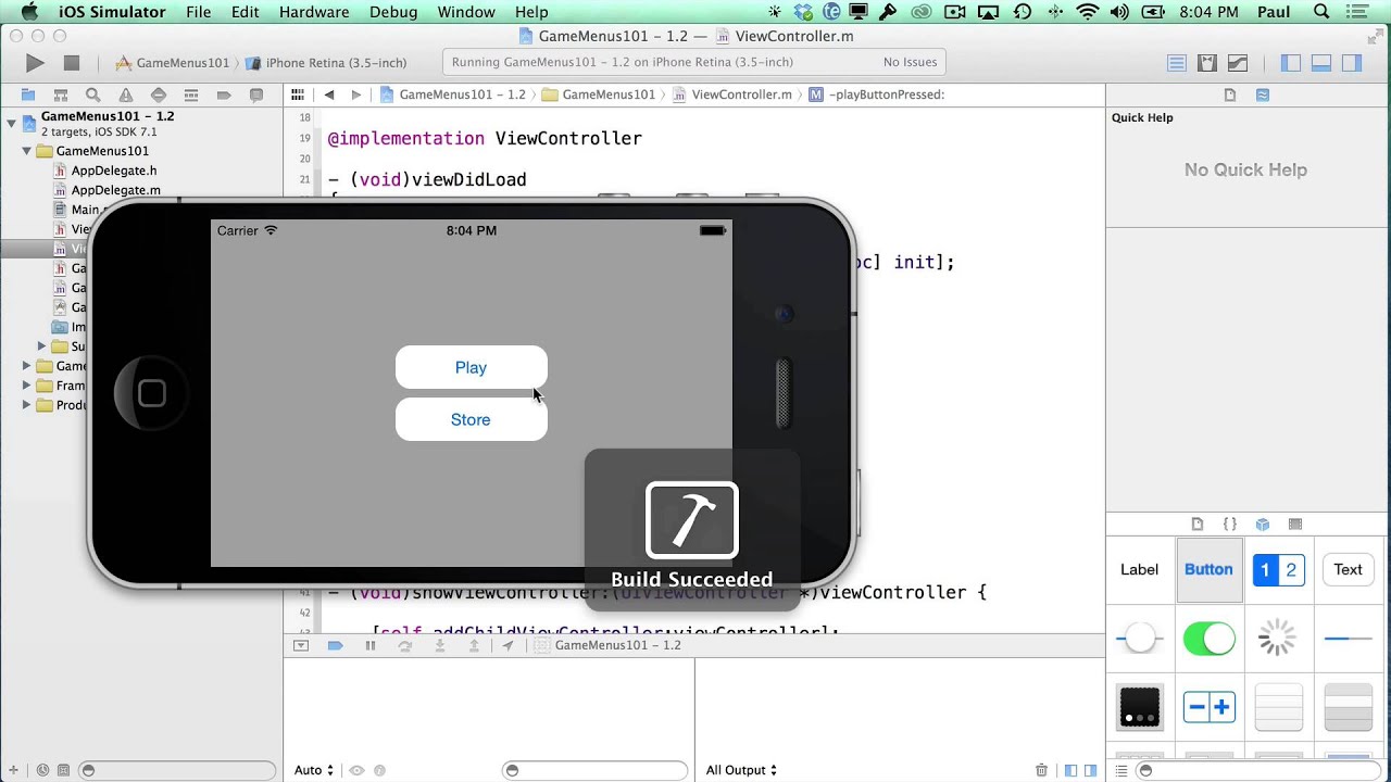 iPhone Game Tutorial 2 - Multiple iPhone Game Screens with UIViewController Containment API