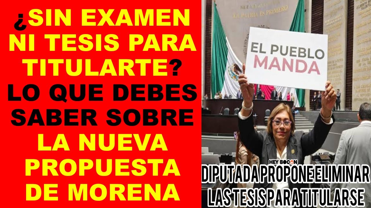 Soy Docente: DIPUTADA PROPONE ELIMINAR REQUISITOS DE TITULACI&Oacute;N: &iquest;FIN DE LA TESIS EN M&Eacute;XICO?