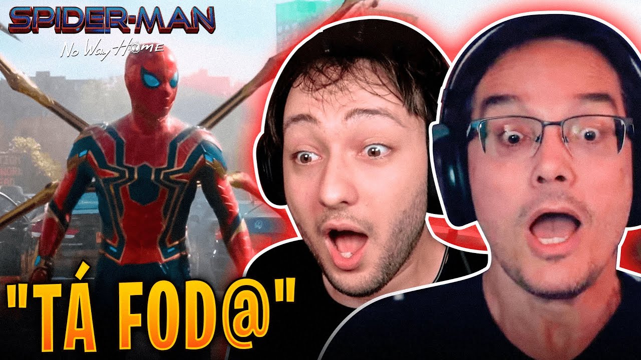 YOUTUBERS REAGINDO AO TRAILER DO HOMEM-ARANHA 3: SEM VOLTA PARA CASA