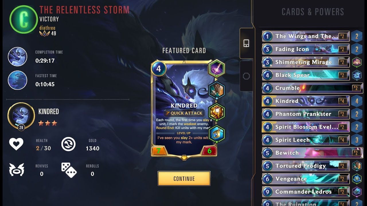 Level 11 Kindred vs Volibear - the Relentless Storm