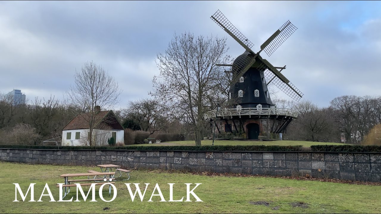 🇸🇪 Malmö, Sweden Walking Tour | Morning Walk in Slottsparken Park [4K HDR 60fps Binaural ASMR]