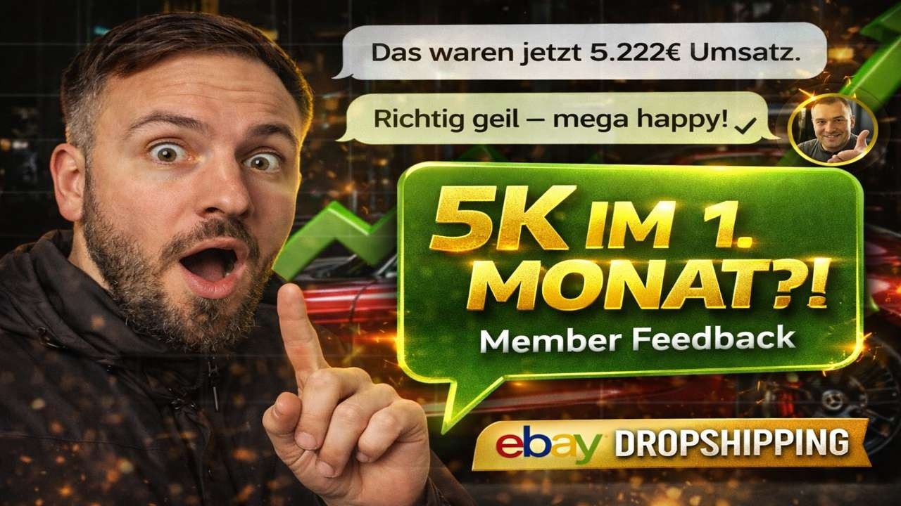 So schnell kann es gehen!! 5k = 1 Monat! | ebayDropshipping mit EcomSniper
