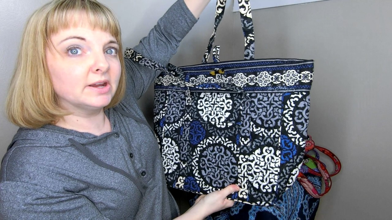 My Huge Vera Bradley Vera Tote Collection Comparison of Old and New  Style