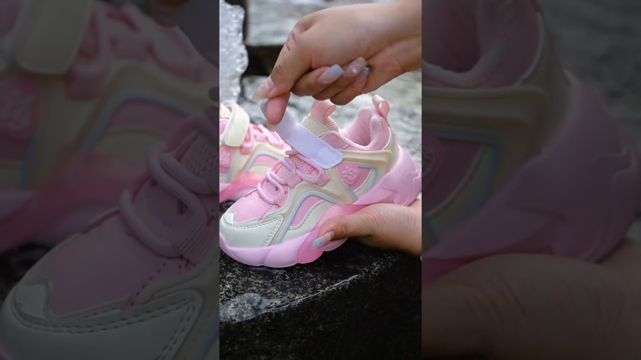 Cute Pink Sneakers for Girls 👟 | Unboxing & Durability Check #KidsShoes #WaterproofShoes #Pink