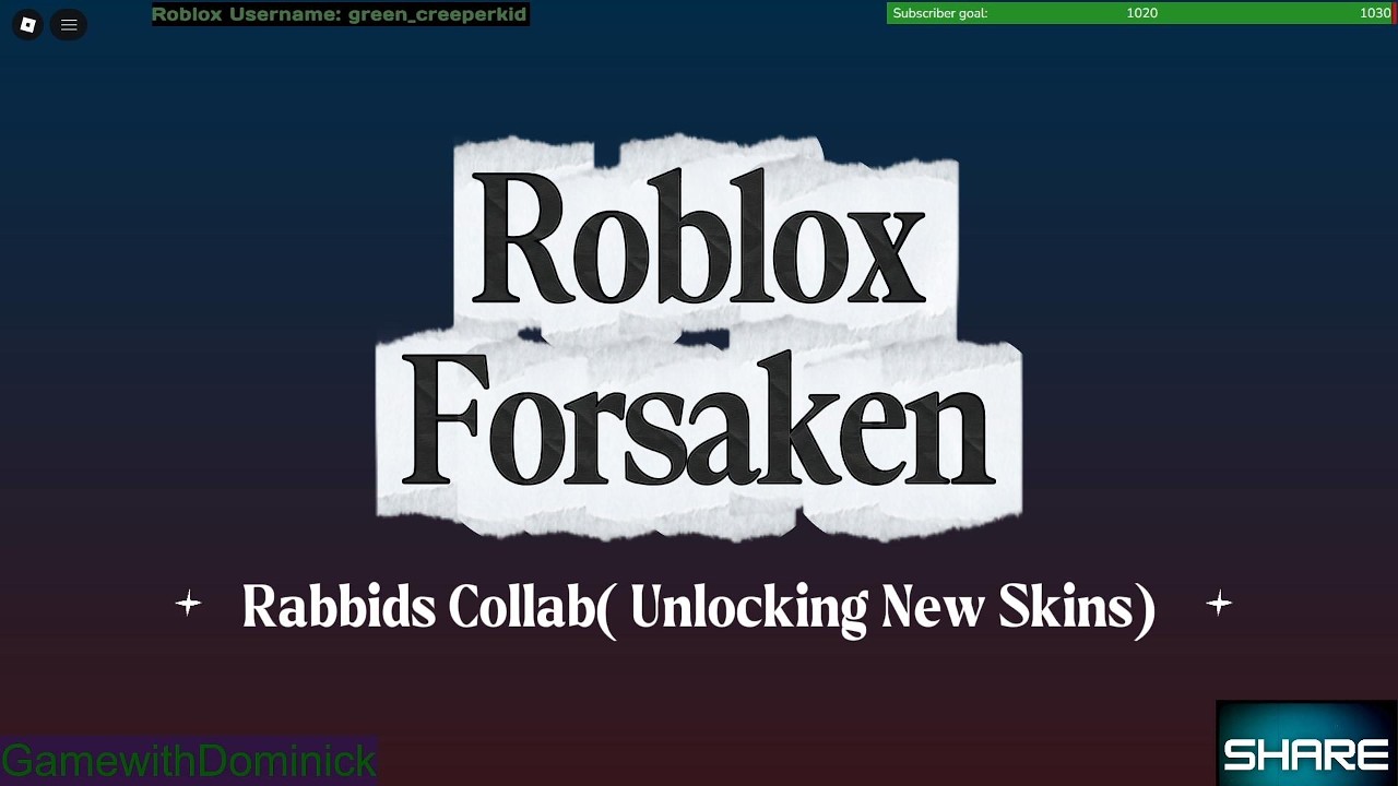Unlock the Rabbids Skin | Roblox Forsaken x Rabbids Collab  🐰🔥 #roblox #forsaken #rabbids #collab
