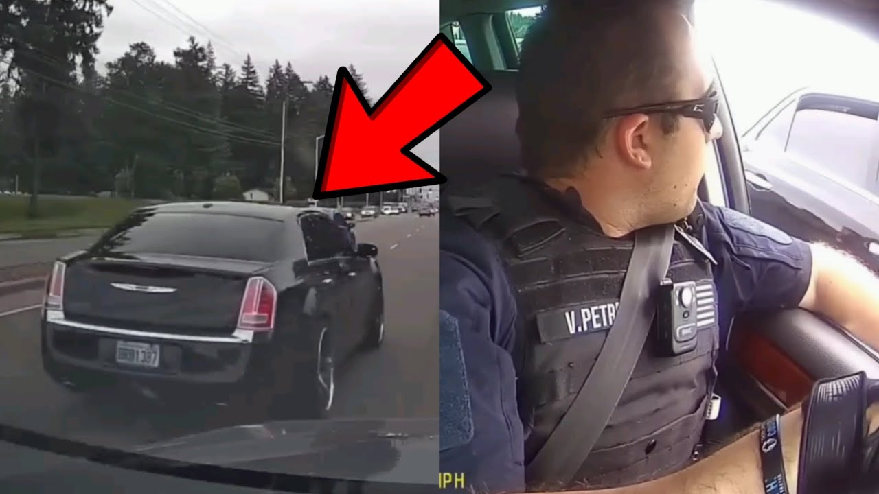 Driver Brake Checks Cop & Recieves Instant Karma!