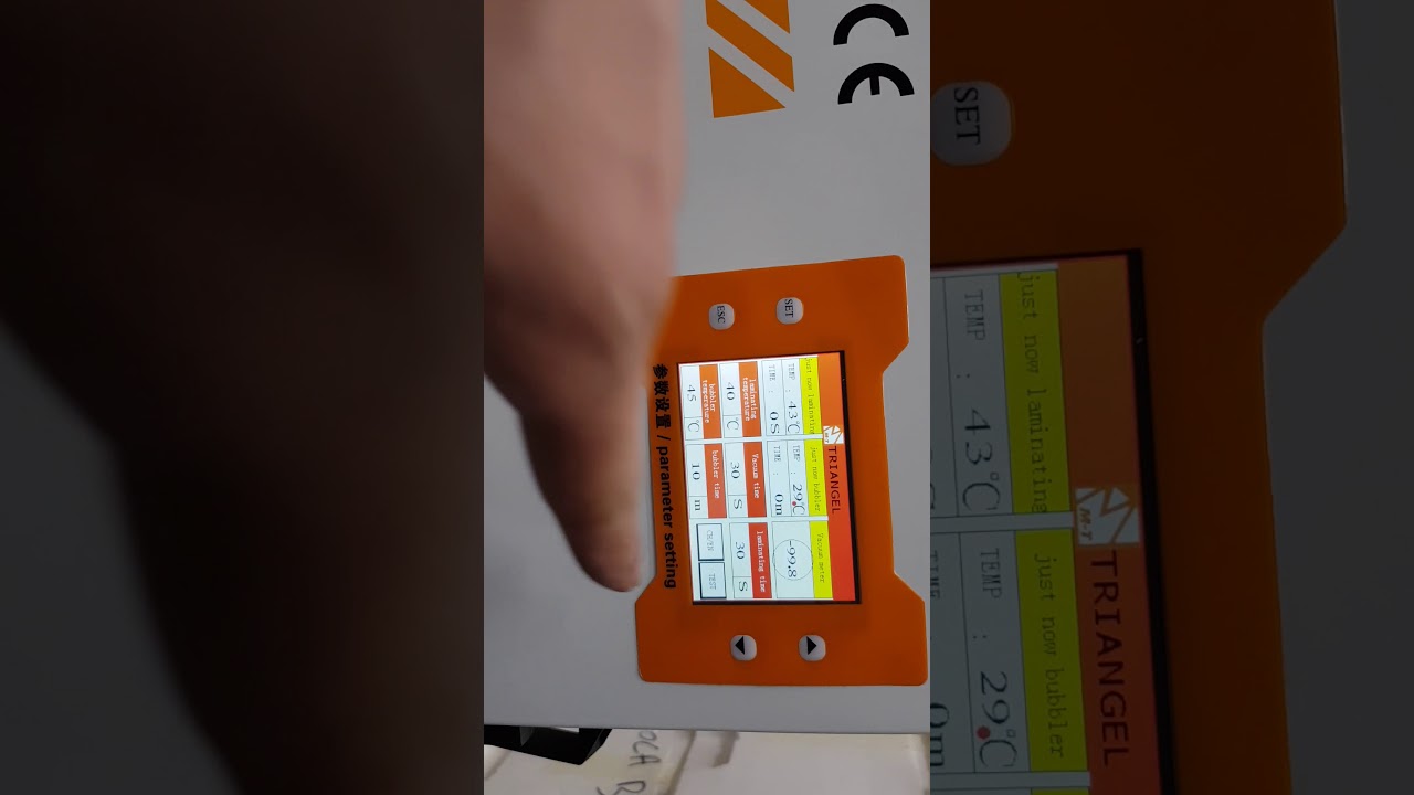 M -Triangel Oca Laminating Machine Working Process...Easy Use.