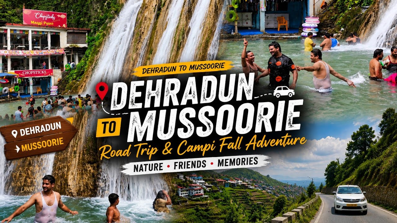 Dehradun to Mussoorie Road Trip 😍 | Kempty Fall Mein Masti 🌊 | Full Vlog 2026 | SRK VLOGS 07 | #vlog