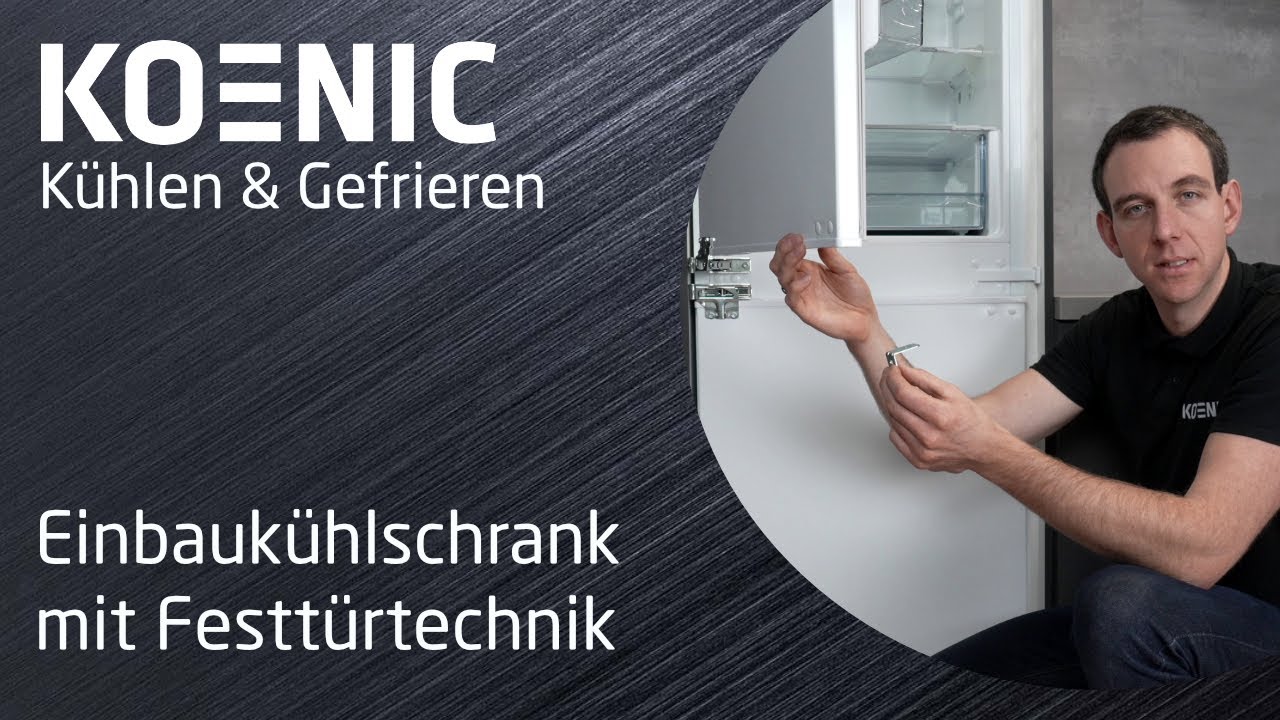 KOENIC Kühlen und Gefrieren | Einbaukühlschrank mit Festtürtechnik