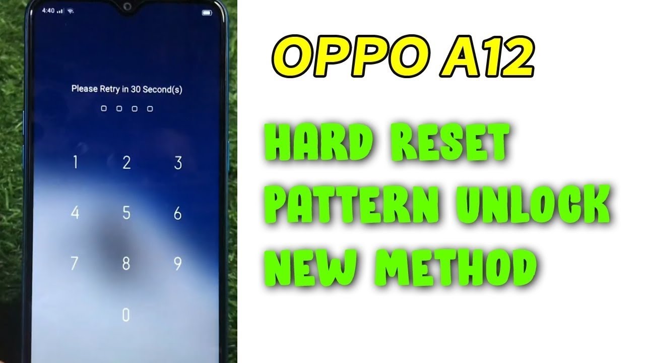 OPPO A12 Hard Reset | Without Computer | Remove Pin
