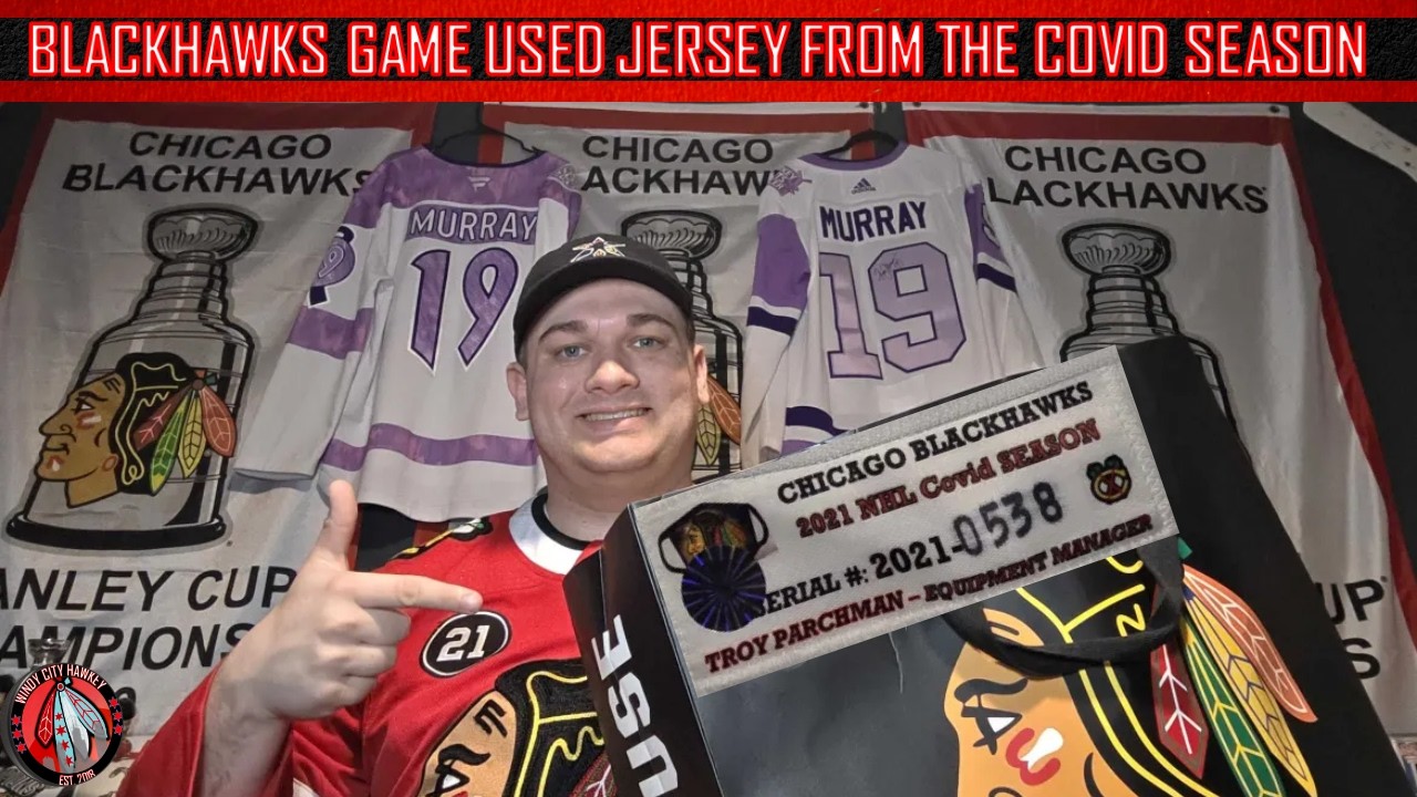 Blackhawks Game Worn Jersey Unbagging