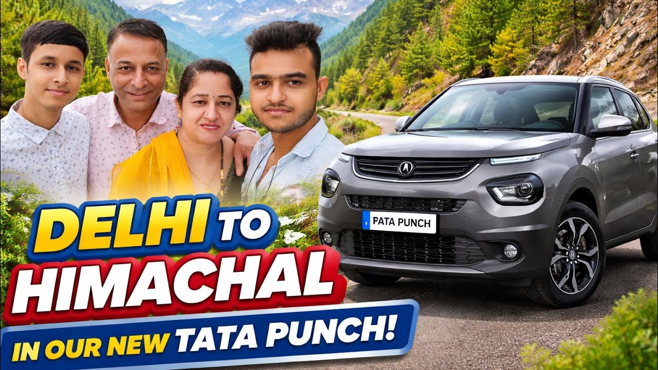 👉 Can Tata Punch Handle Himachal Roads? 😲| Delhi to Himachal Road Trip| First Long Drive Experience🚘