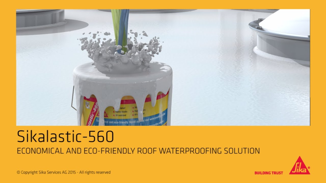 Sikalastic®-560: Liquid applied roof waterproofing membrane