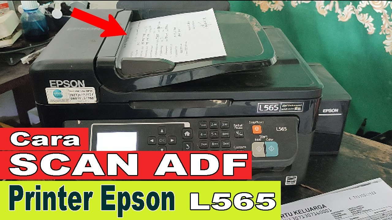 Cara Scan ADF Printer Epson L565