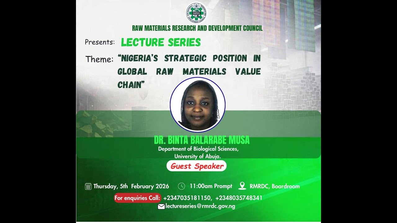 RAW MATERIAL LECTURE SERIES 13