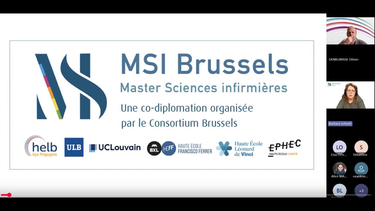 Séance d'info du Master en Sciences Infirmières (23 juin 2025)